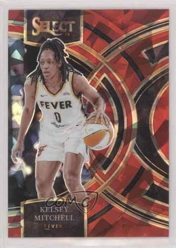 2024 Panini Select WNBA Premier Level Red Ice Prizm Kelsey Mitchell #118 1e88