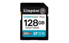 Kingston Canvas Go Plus 128GB SD Card Up to 200MB/s Class 10, UHS-I, U3, ...