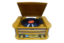 Denver MCR-50 USB Record player turntable wood