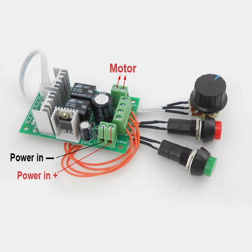 Controlador de motor 10A PWM dc actuador lineal delantero y atrás regulador velocidad - Imagen 3 de 11