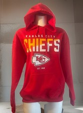 NFL Team Apparel Women Kansas City Chiefs Hoodie Red Size Medium Pullover