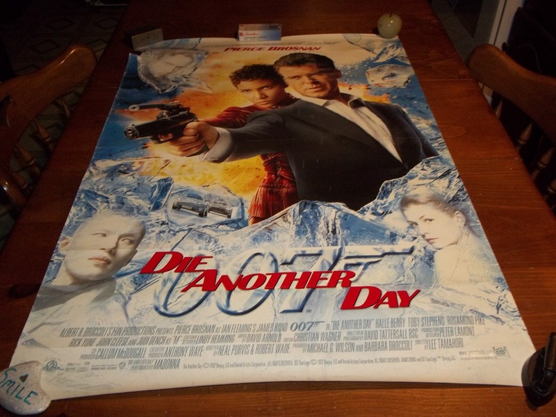 2002 James Bond Die Another Day 27x40 Poster Pierce Brosnan