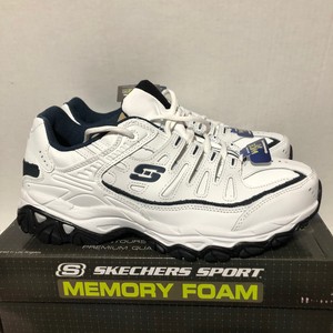 skechers memory foam mens wide width
