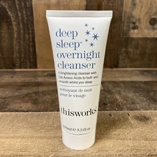 Thisworks Deep Sleep Overnight Cleanser Oat Amino Acids 3.3 Fl Oz /100ml New