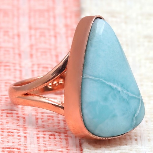 Larimar Gemstone Handmade Silver Jewelry "7" - Picture 4 of 11