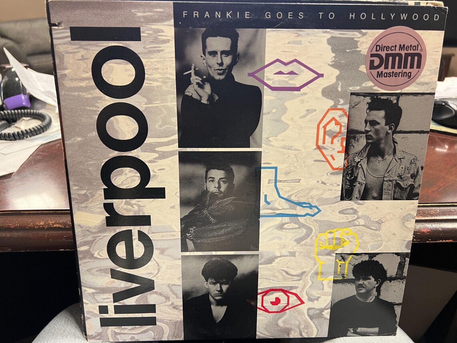Frankie Goes to Hollywood Liverpool LP 1986 Island 90546 DJ PROMO DMM INNER