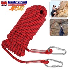 20m Climbing Auxiliary Rope Static Rope Safety Rescue Rope Length Diameter 8mm
