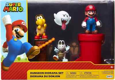 SUPER MARIO Nintendo Dungeon 2.5  Figure Multipack Diorama Set with Accessories