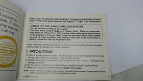 Rare? Hogan's Alley instruction Booklet Manual NES Nintendo No TM Trademark