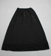 Vintage Seamprufe Half Slip Womens Small Black Nylon Lace Trim 1970s