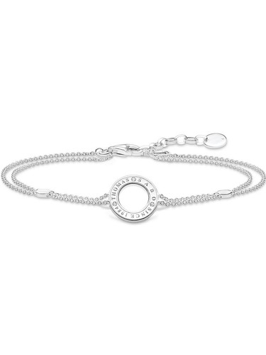 Bracciale Thomas Sabo in pelle con teschio - UB00108511L40