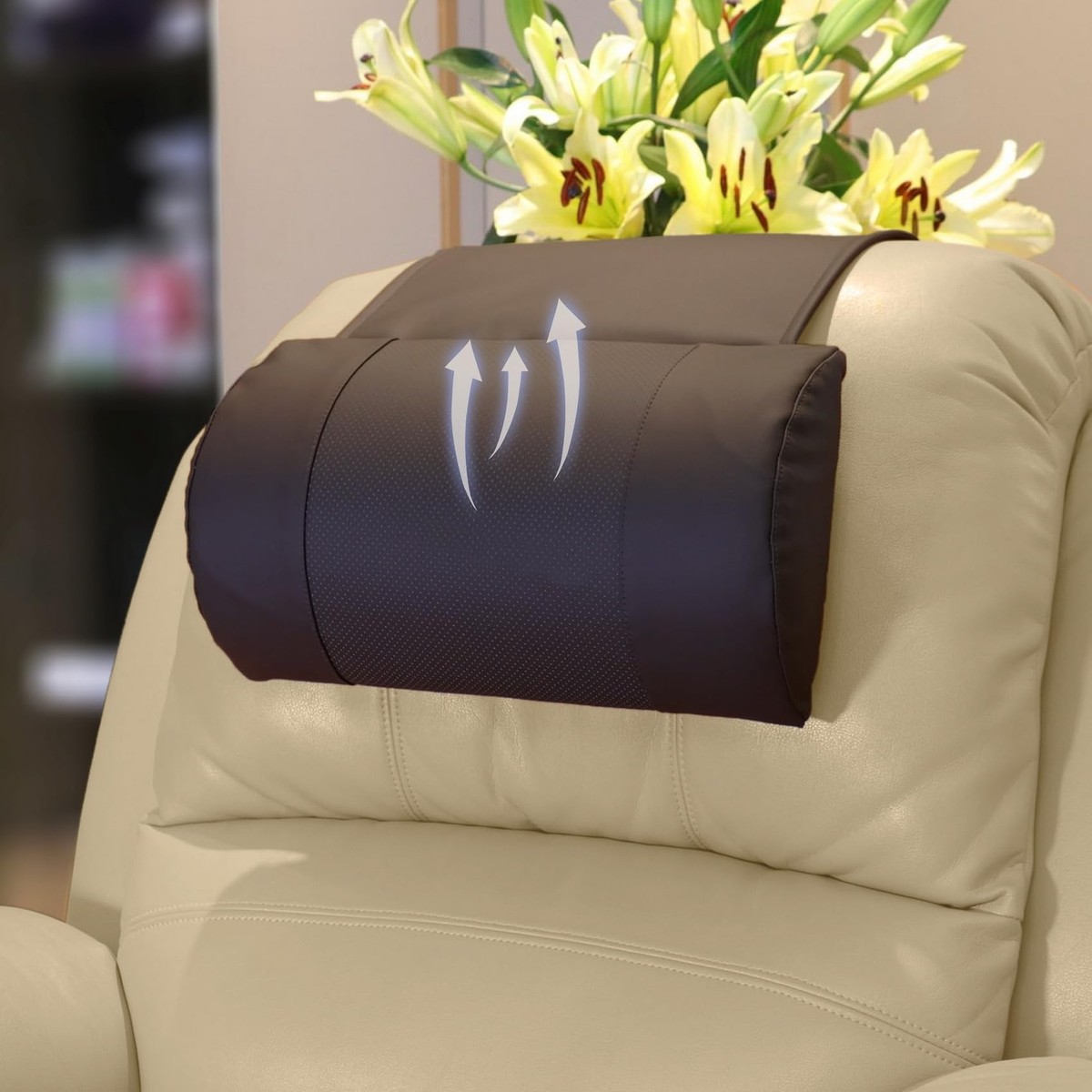 Neck Pain Recliner Headrest Pillow Neck Support Sokoro Large Non