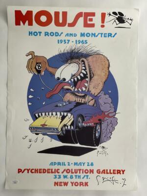 STANLEY MOUSE SIGNED AUTOGRAPH 16X22 CONCERT POSTER - GRATEFUL