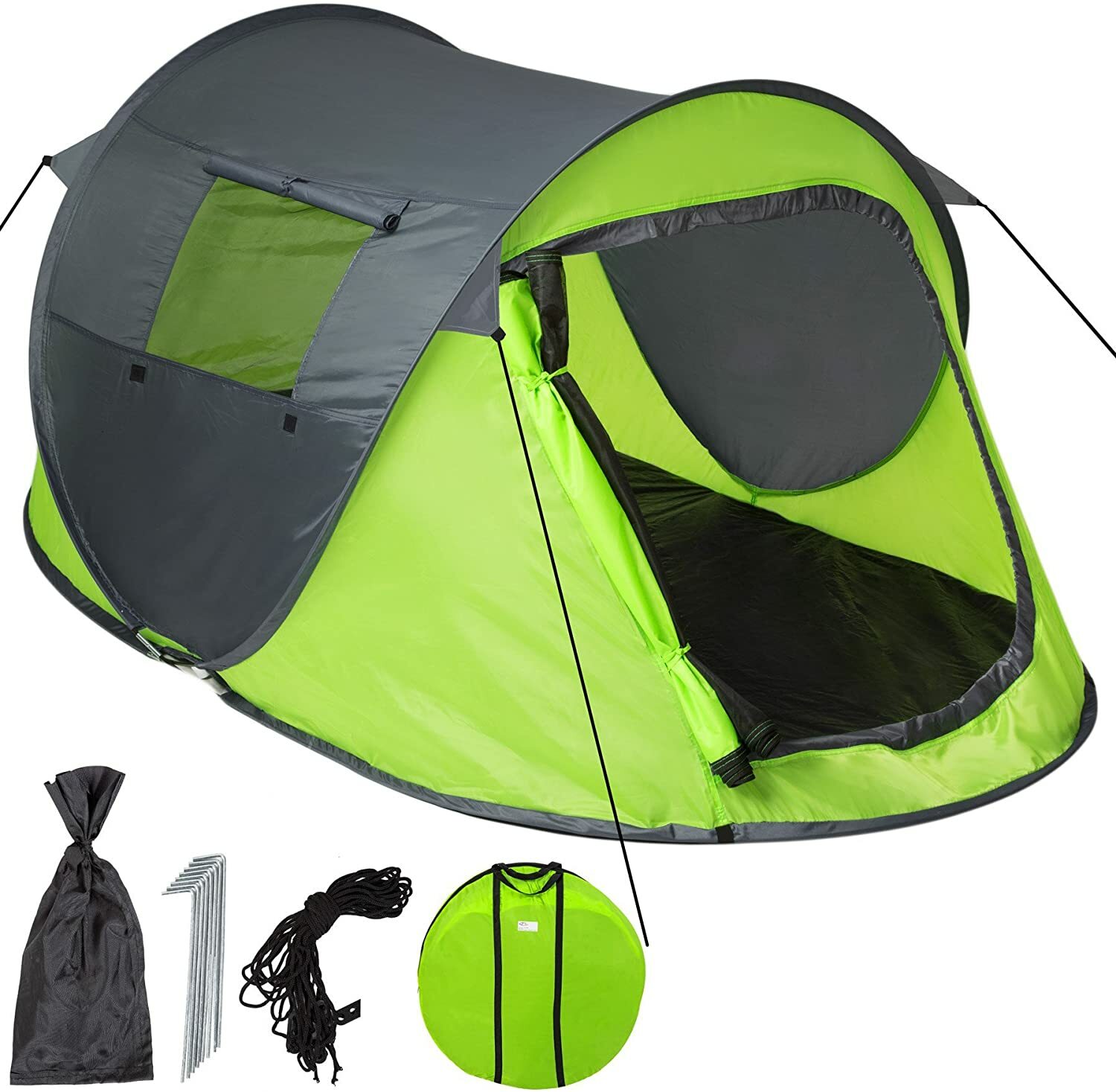 Tente de camping POP UP anti pluie montage rapide 2 places