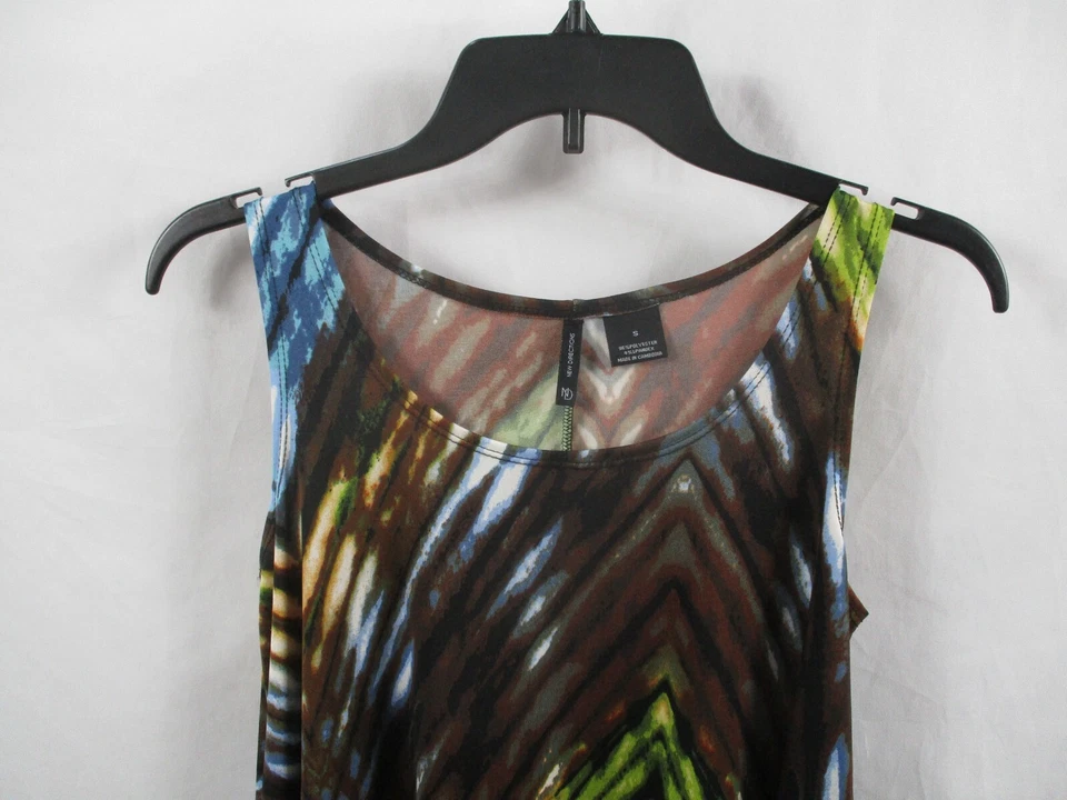 Новые направления женская рубашка маленький коричневый бак круглый вырез без рукавов полиэстер - Изображение 2 из 4