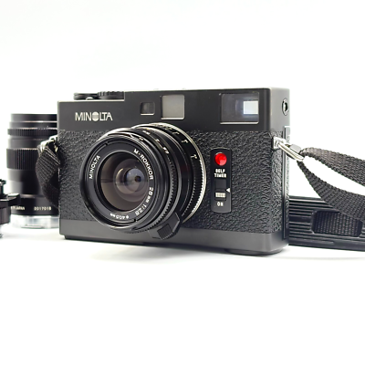 MINOLTA CLE M-ROKKOR 28mm F2.8 40mm F2 90mm F4 Compact Film Camera