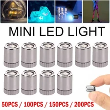 50/100/150/200pc Mini Electric LED Light Cordless Multicolor LED Include Battery