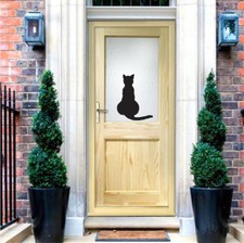 Cat Looking Out Wall Decal Wallpaper Kitten Sitting Window Removable Design, b28
