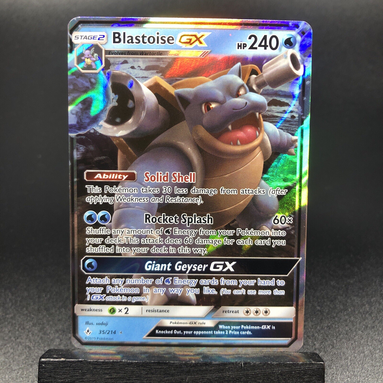 Blastoise GX 35/214 Unbroken Bonds Ultra Rare Pokémon Card (NM)