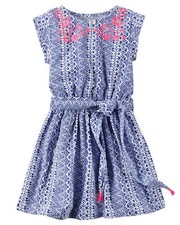 NWT CARTER GIRL TODDLER SPRING SUMMER EMBROIDERED JERSEY DRESS BLUE PINK 2T 26