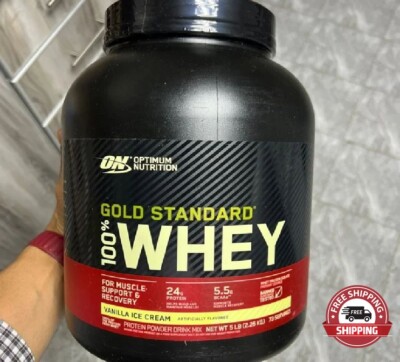 Optimum Nutrition 100% Whey Gold Standard 5lbs - Vanilla Ice Cream