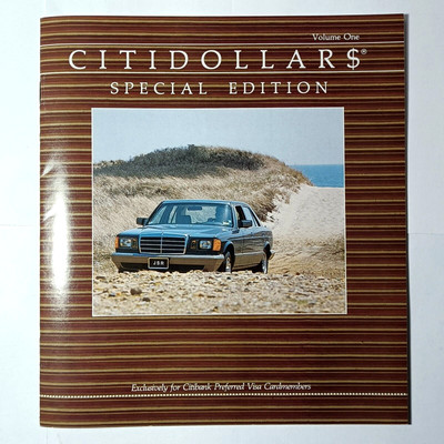 Citibank Visa Citidollars vintage 1983 credit card points catalog