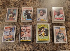 Lot of 275+ Assorted WES CHANDLER Football Cards 1980-1987 4xPB FB3907