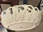 Lenox China EASTER Basket Pierced with Bunny Rabbits 10 1/2" Gold on Handles — photo 5