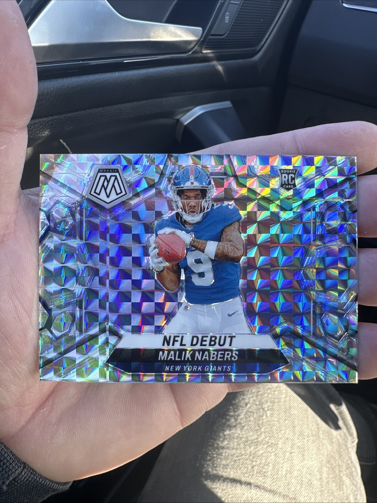 2024 Panini Mosaic - NFL Debut Silver Prizm #284 Malik Nabers (RC)