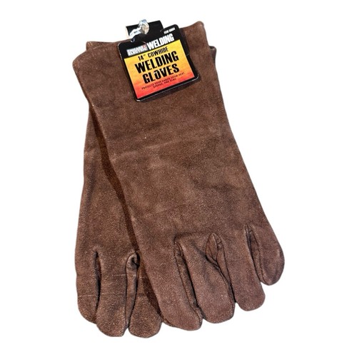 Chicago Electric Welding Gloves 14” Cowhide Flannel Lined item #39664 NWT Heat