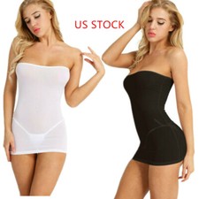 Womens Strapless Mini Dress Semi See-through Bodycon Dresses Clubwear Nightwear