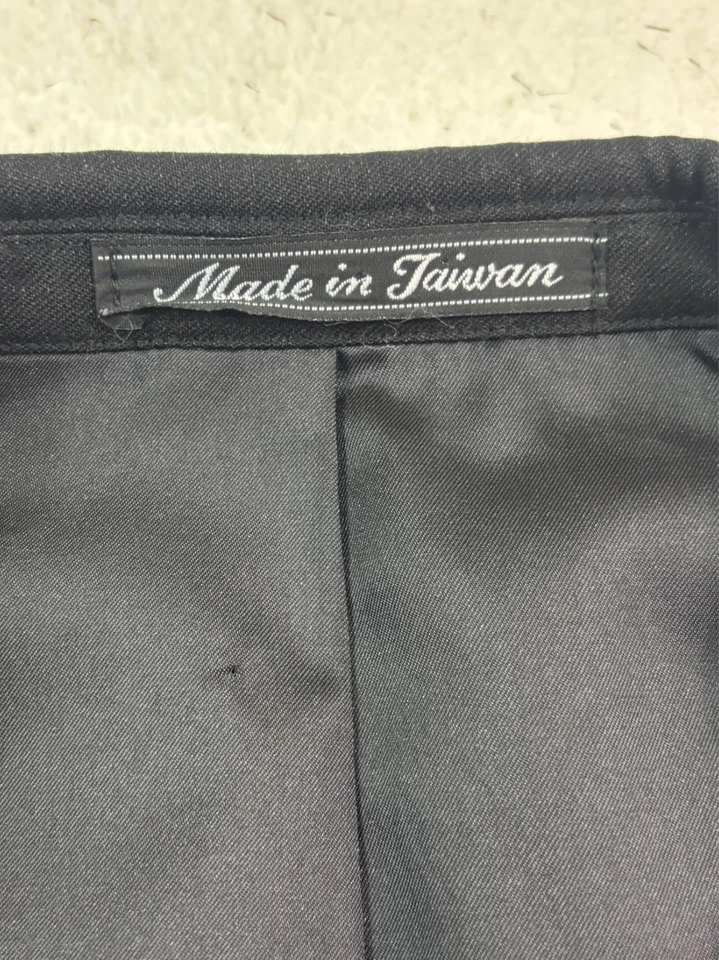 vtg 90s Joseph & Feiss 44R 36x32 2pc Pant Suit Charcoal Double Breasted Wool - Image 4 of 4