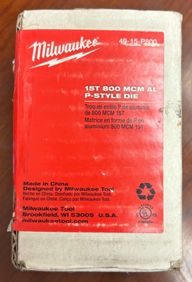 Milwaukee Tool 49-15-P800 800 Mcm Aluminum 15 Ton P-Style Die