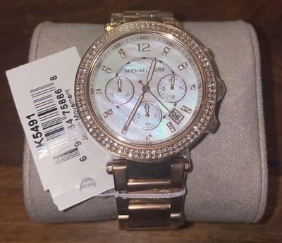 Michael Kors Chronograph Damen MK5491; Komplett neue und ungetragene Damenuhr
