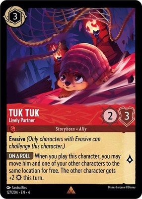 Tuk Tuk - Lively Partner Cold Foil Rare Ursula's Return 127/204 NM