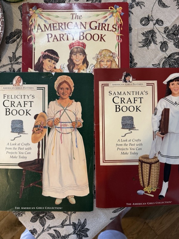 American Girl lot of 3 books / Party Book, Samantha & Felicity's Craft Books