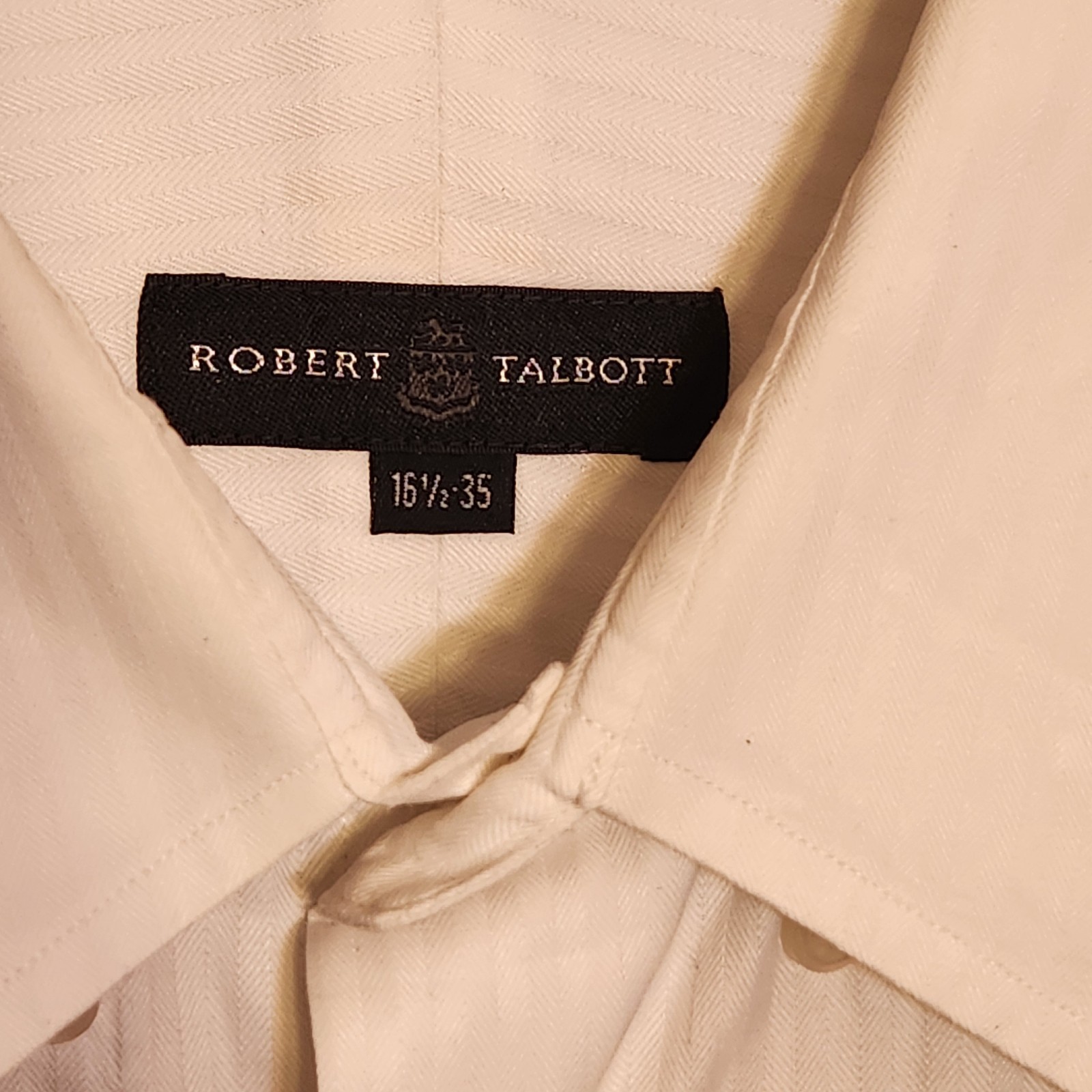 Robert Talbott Long Sleeve Button Down Solid Whit… - image 3