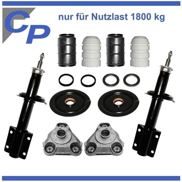 2 StossdäMpfer Vorne FüR Citroen Jumper 244 Q18 Federteller Domlager Schutzsatz-image