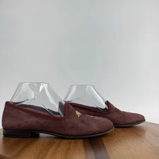 Womens Del Toro Maroon Red Suede Flamingo Slip On Loafers Flats Size 6 M GUC