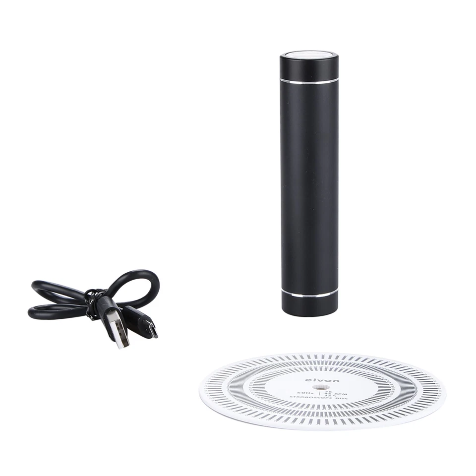 50Hz Turntable Records Stroboscopic Strobe Light+Tachometer Disc 33/45/78 RPM j - Image 4 of 4