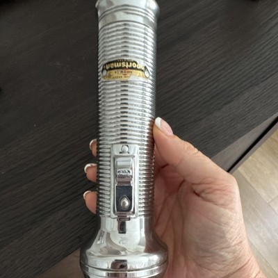 Rayovac Sportsman Vintage Metal Flashlight Collectible Made in USA