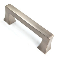 Brainerd 3  C/C Satin Nickel Casual Square Rectangular Drawer Pull, 3-5/8  Long