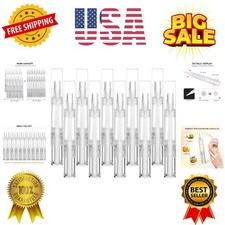 10 pcs 5ml Empty Cuticle Oil Pen, Nail Oil Twist Pen with Brush, Eyelash Grow...
