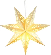 Christmas Star Paper Lantern: 45cm Star Lamp Shade Paper Lantern Lamp Decorat...
