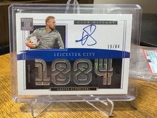 Kasper Schmeichel 2020-21Panini Impeccable Club History Autographed Card Rare