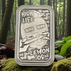 Castronomics 'Lemon OG - High Life Series' - 1 oz .999 Fine Antiqued Silver Bar