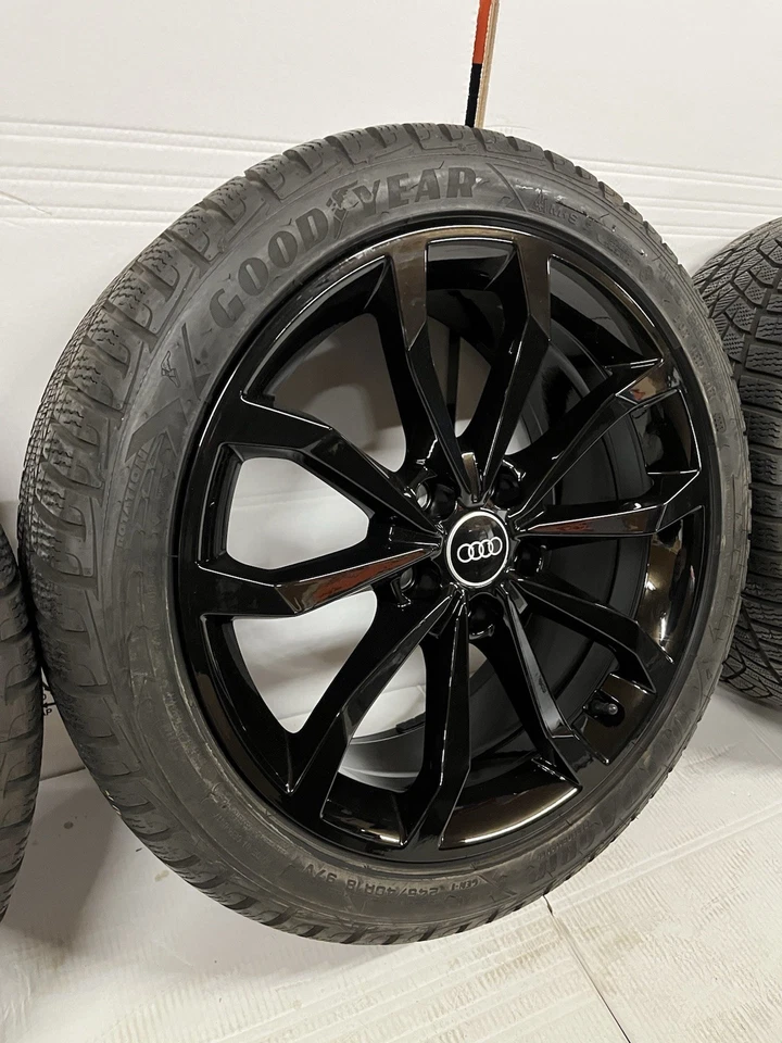 Original Audi A4 8W 18“ Winterräder DOT23 7mm 8W0601025H Goodyear Schwarz NEU - Bild 3 von 4