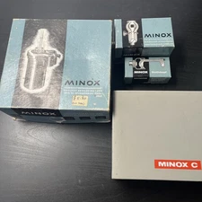 Minox C, Scarce Italian FI Variant with Case , Lot Of 4 Pieces Location G-1