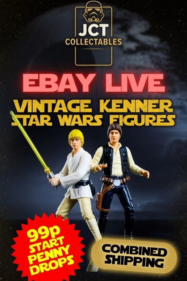 99p Starts, Last 17 Vintage Kenner Star Wars Action Figures - PENNYDROPS!