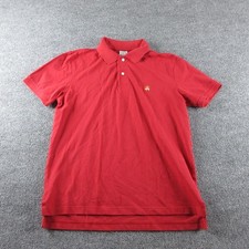 Brooks Brothers Performance Polo Shirt Mens L Red Short Sleeve Logo Slim Fit